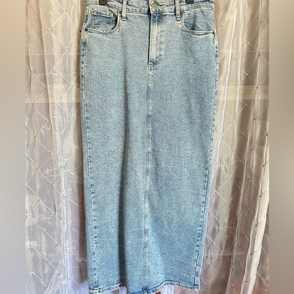 Denim Pencil Skirt
